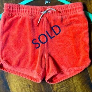 Cat & Jack orange shorts with adjustable waistline, size 7